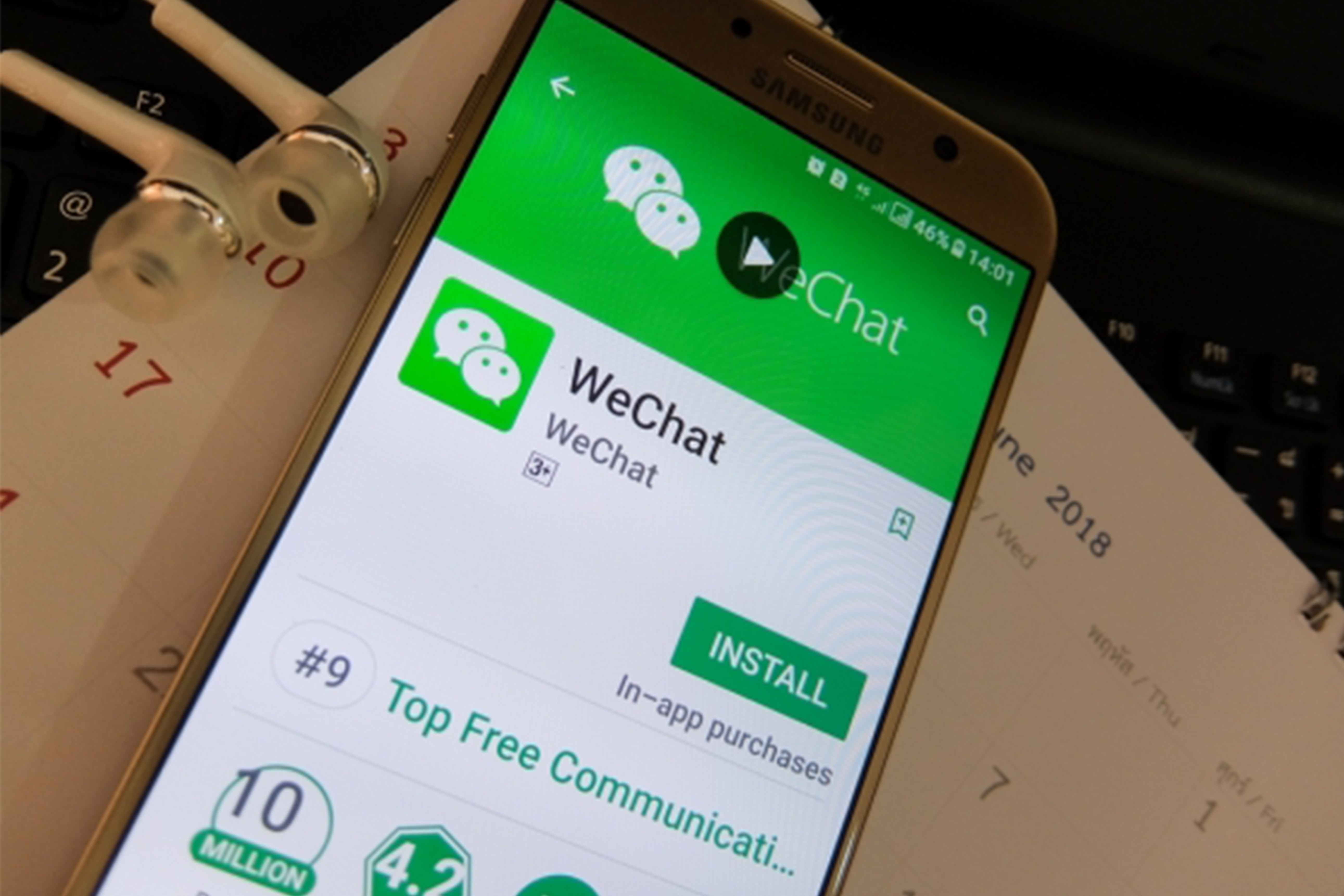 WeChat is an all-in-one social media platform that combines services such as those offered by WhatsApp, Facebook, Uber and Apple Pay. Image from Shutterstock